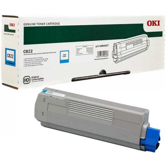 OKI C822 (p/n 44844627/p/n 44844615) (Cyan)