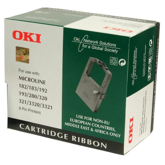 OKI 182-183-192-280-320-321-3311-3320-3321 (p/n 01108002) Orjinal Siyah Serit