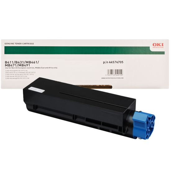 Oki B411/B431/MB461/MB471/MB491 (p/n 44574705) (Black)