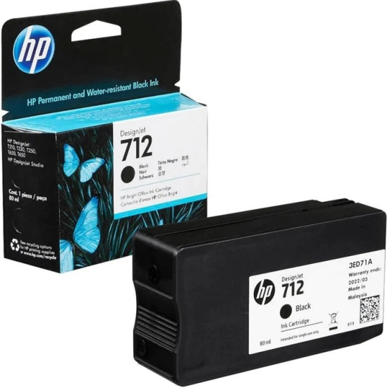 HP 712-3ED71A (T210-T230-T250-T630-T650) (Black)