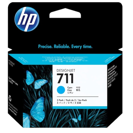 HP 711-CZ130A (T120-T125-T130-T520-T525-T530) (Cyan)