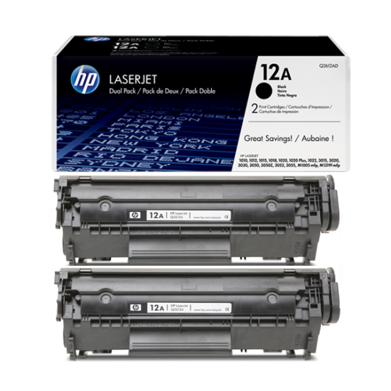 HP Q2612AD (12A-1010-1015-1018-1020-1022-3015-3020-3030-3050-3052-3055-M1005-M1120-M1319-M521) Black