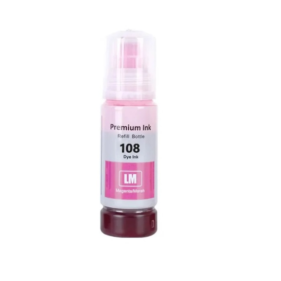 EPSON 108/C13T09C64A (ET-18100/L18050/L8050) Muadil Açık Kırmızı EcoTank Kartuşu (70 ml)