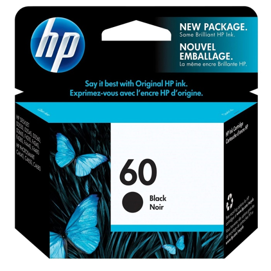 HP 60 (CC640WN) Orjinal Siyah Kartusu