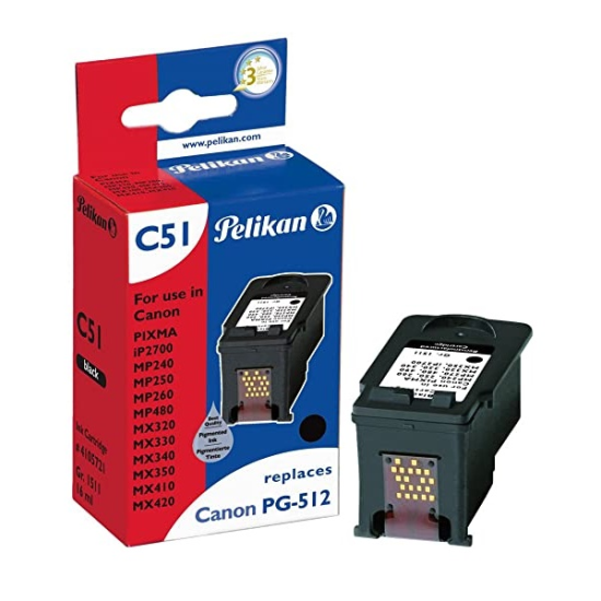 Canon PG-512 (IP2700-MP230-MP235-MP240-MP250-MP252-MP260-MP270-MP272-MP280-MP282-MP480-MP490-MP492-MP495-MX320-MX330-MX350-MX360-MX410-MX420) Muadil Siyah Kartuşu