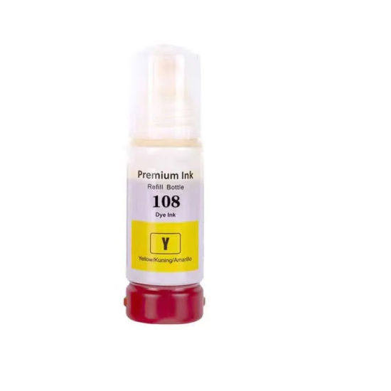 EPSON 108/C13T09C44A (ET-18100/L18050/L8050) Muadil Sarı EcoTank Kartuşu (70 ml)