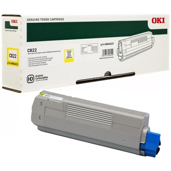 OKI C822 (p/n 44844625/p/n 44844613) (Yellow)