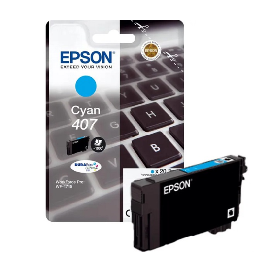 EPSON 407C/WorkForce Pro WF-4745 (C13T07U240) (Cyan)