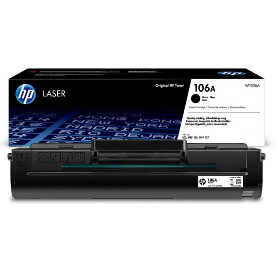 HP W1106A-106A (107A-107R-107W-MFP 135A-MFP 135R-MFP 135W-MFP 137FNW) (Black)