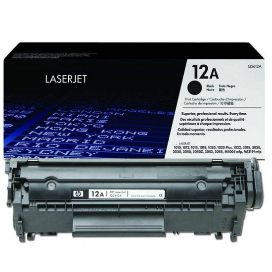 HP Q2612A (12A-1010-1015-1018-1020-1022-3015-3020-3030-3050-3052-3055-M1005-M1120-M1319-M521) (Black