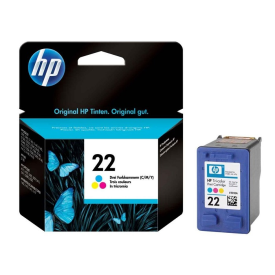 HP 22-C9352AE (3940-4355-5610-D1530-D2360-D2460-F2180-F380-F4180-PSC1410) Orjinal Renkli Kartuşu