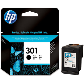 HP 301-CH561EE (1000-1010-1050-1510-1512-1514-2000-2050-2054-2510-2514-2540-2542-2544-2549-3000-3050-3052-3054-3055-3057-3059-2620-2622-2624-4630-4632-4634-4636-ENVY 4500-5530) Orjinal Siyah Kartuşu